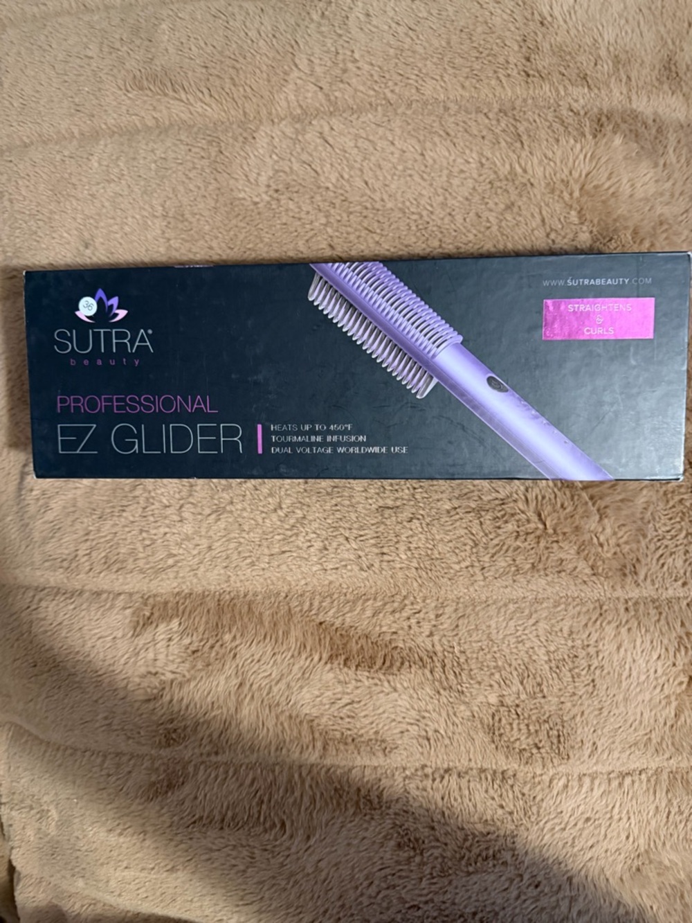 Professional EZ Glider Hair Straightener & Curler in Lavender